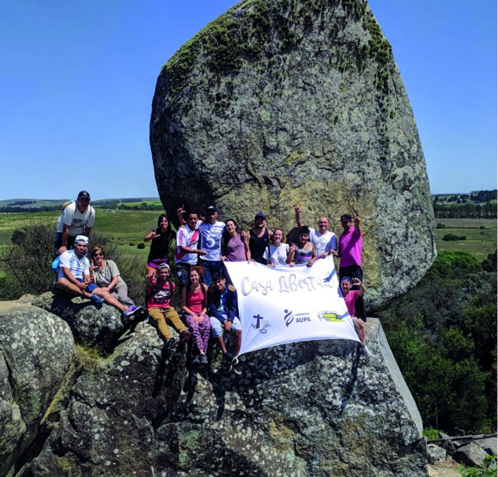 En enero los miembros de Casa Libertad viajaron a Tandil.